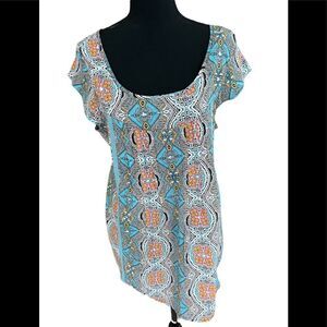 Dorothy Perkins cotton boho tie back top, size EU 46, US XL